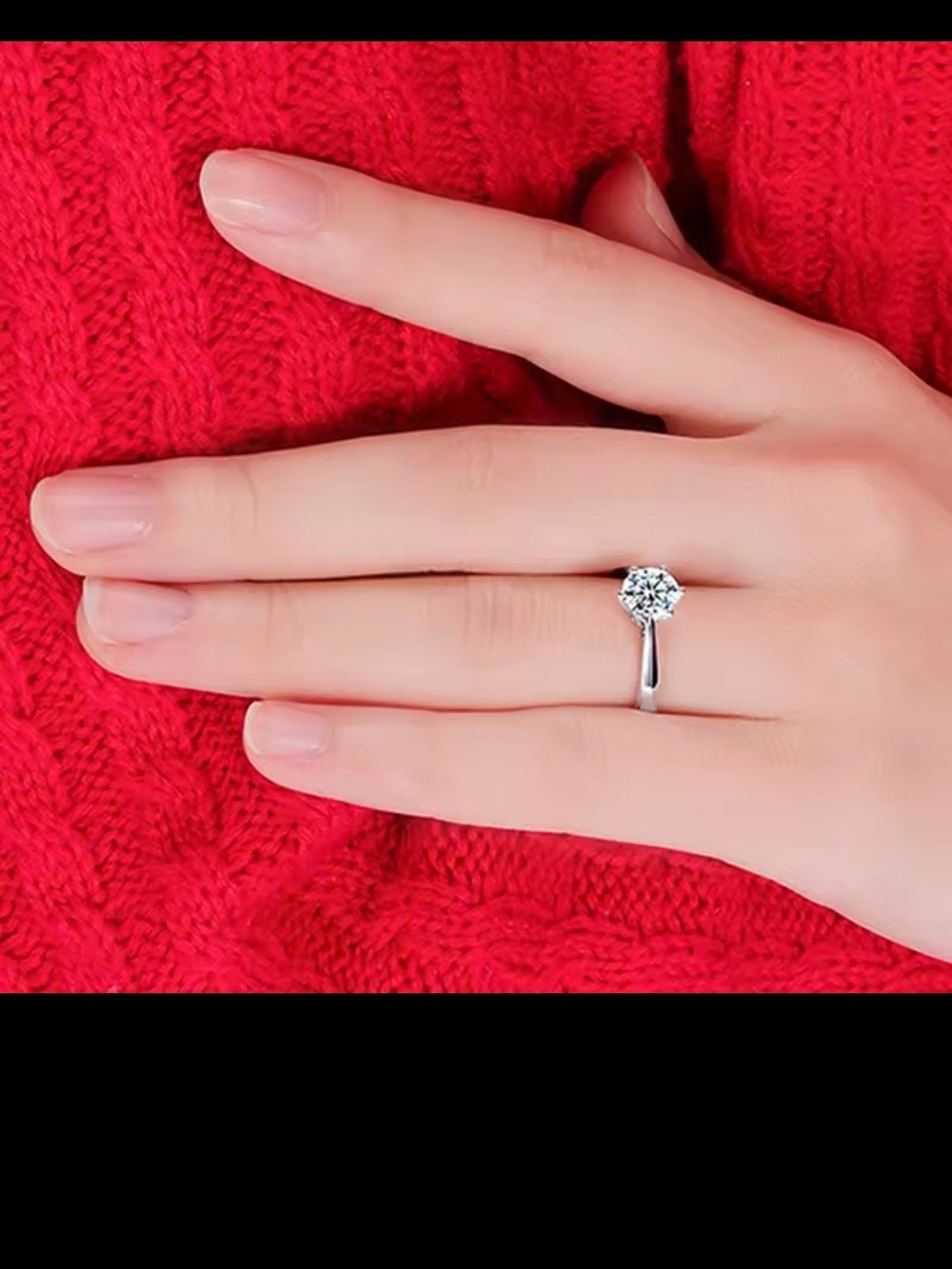 Classic Sterling Silver Solitaire CZ Ring - 925 Sterling